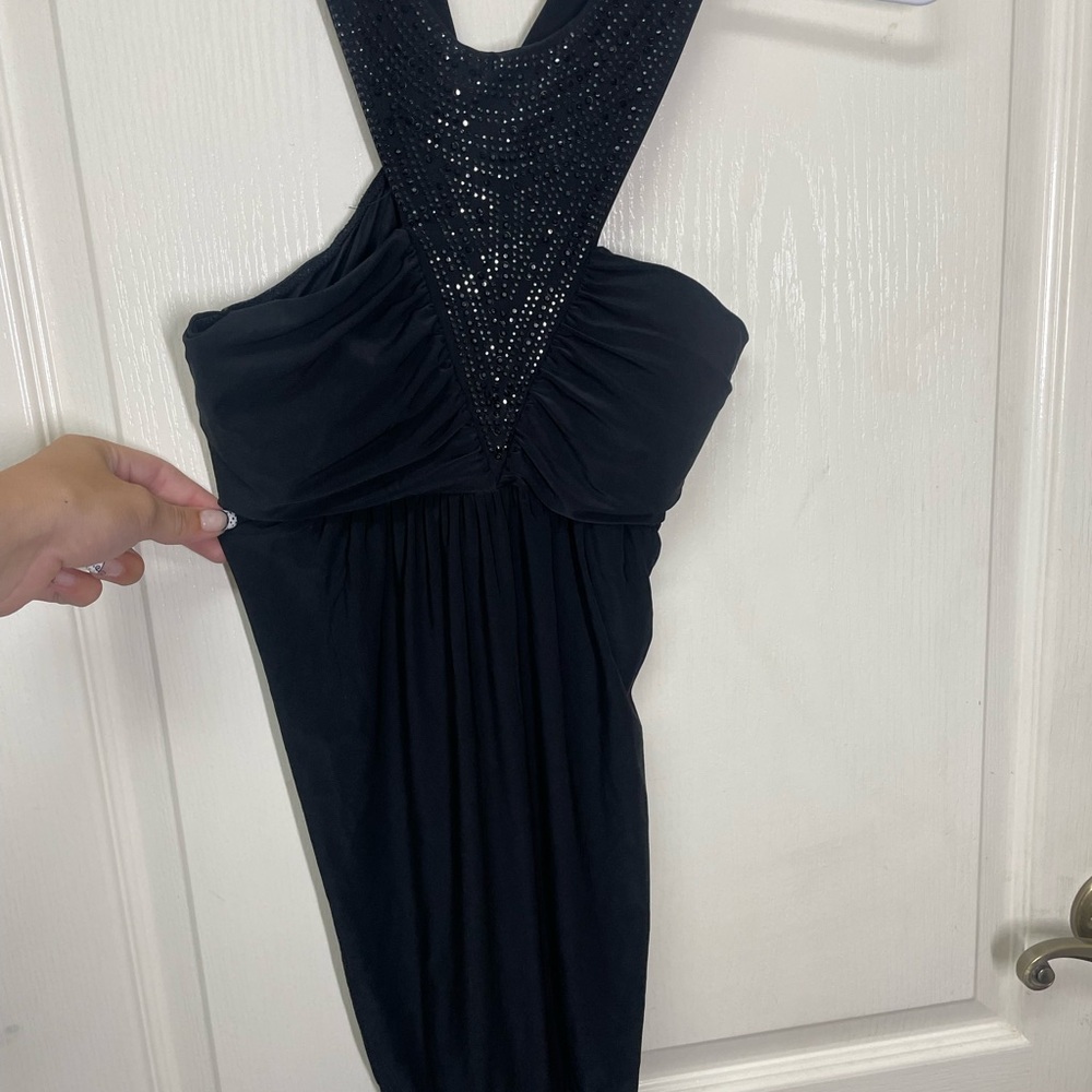 Charlotte Russe Black Backless Dress